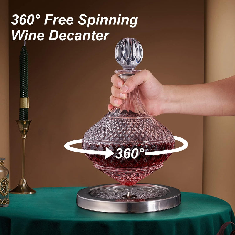 Spinning Wine Decanter With Stopper