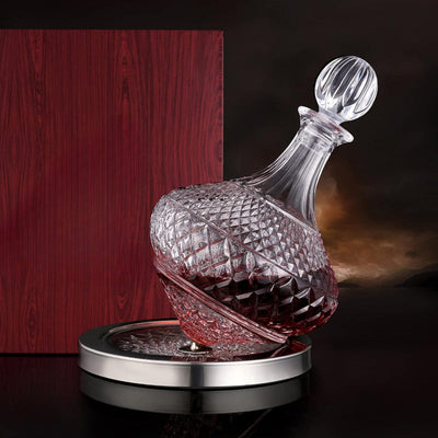 Spinning Wine Decanter With Stopper