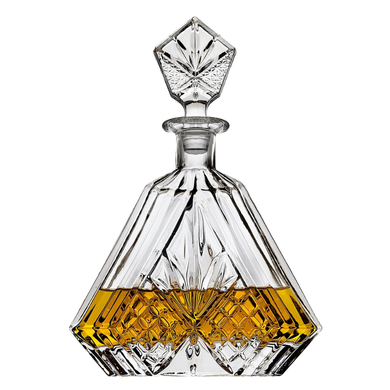 Triangular Irish Design Whiskey Decanter Set