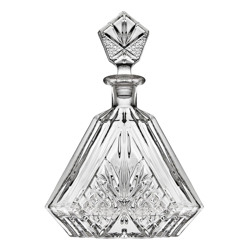 Triangular Irish Design Whiskey Decanter Set