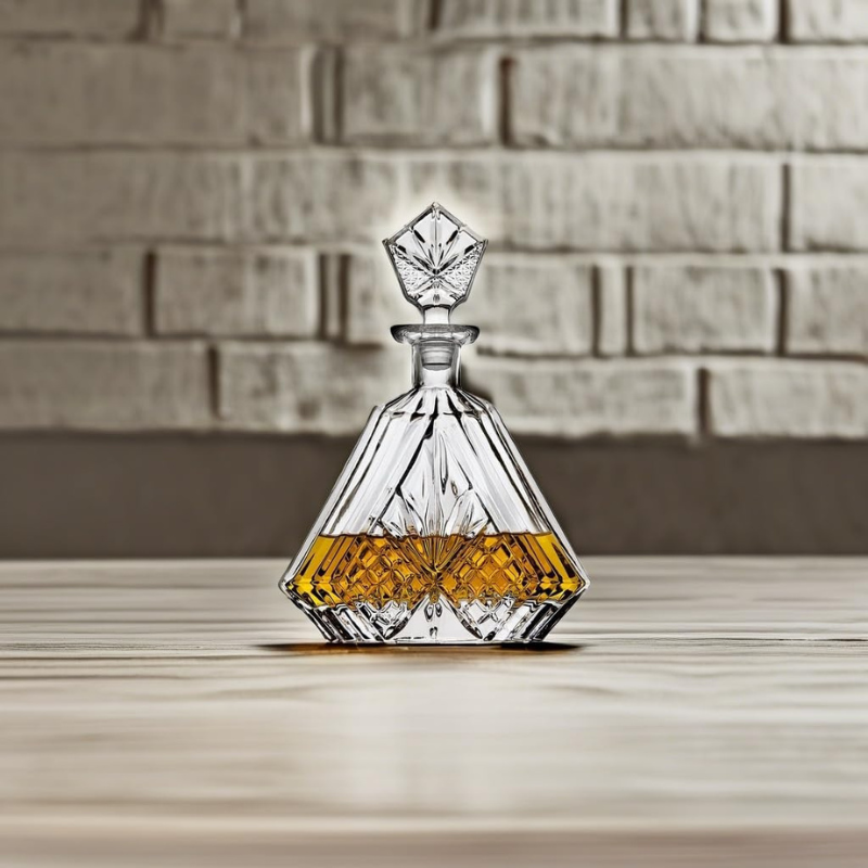 Triangular Irish Design Whiskey Decanter Set