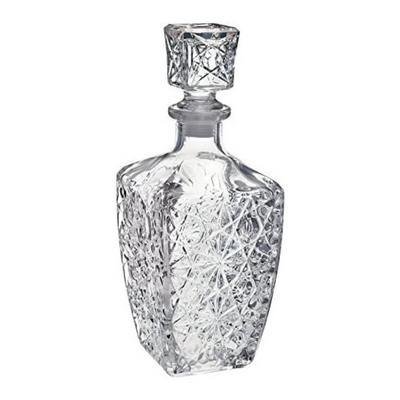 Vintage Glass Whiskey Decanter