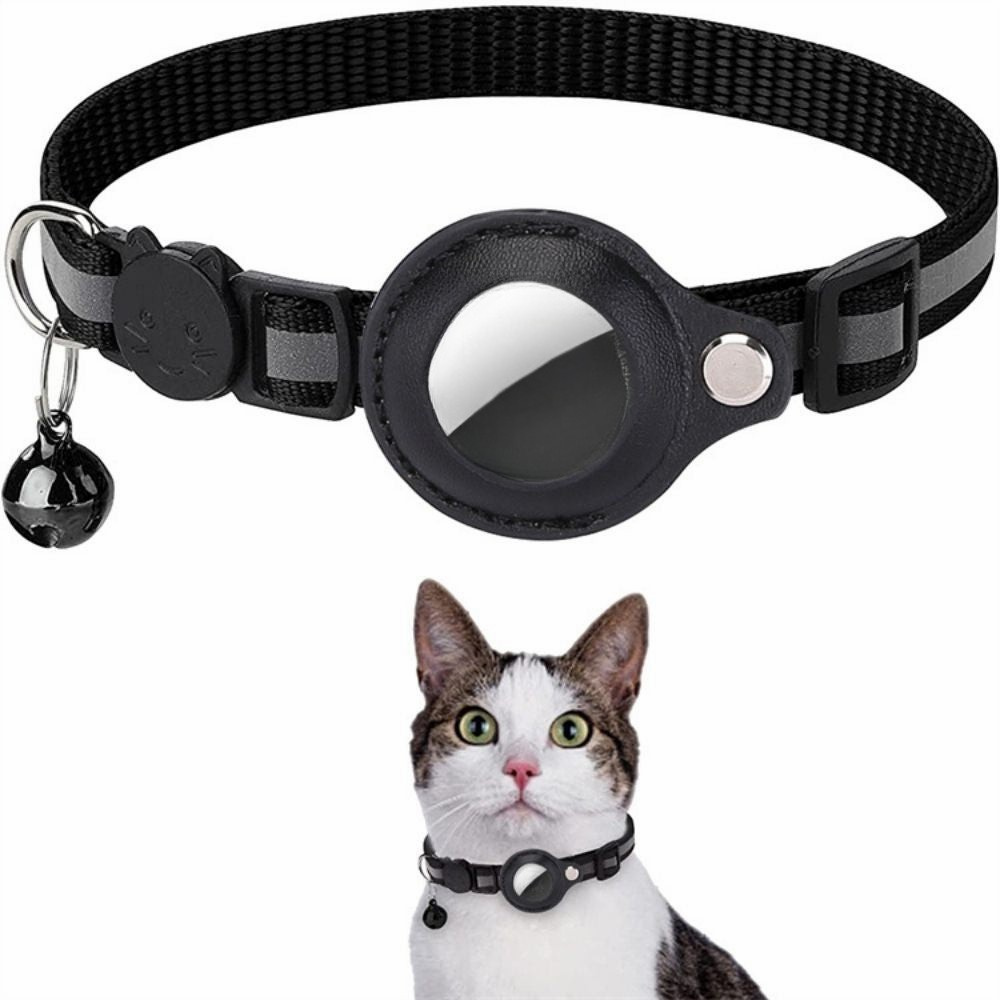 Cat Collar Nylon Reflective GPS Tracker Strap