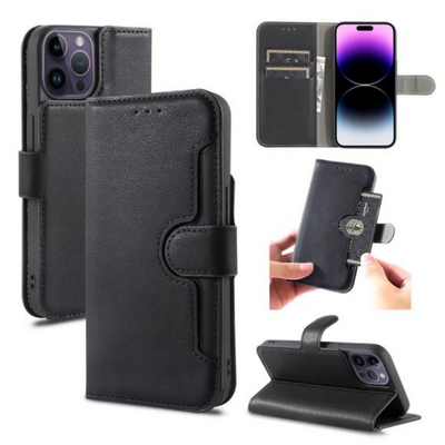 iPhone 16 Pro Max/16e/17 pro max/17 pro/17 Air Wallet Double Stitch PU Leather WC02 Case