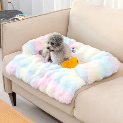 Calming Dog Bed Sofa Protector – 2-in-1 Couch Cover with Bolster, Washable & Non-Slip (S–XL)