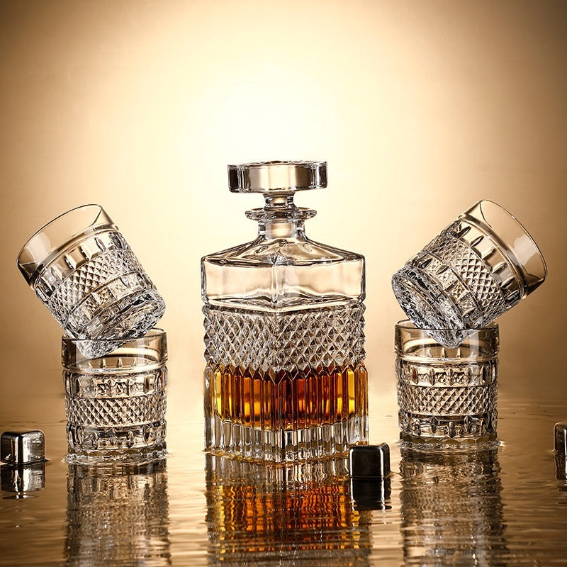 Glass Bottle Wine Glass Whiskey Shot Glass Wine Set Suit