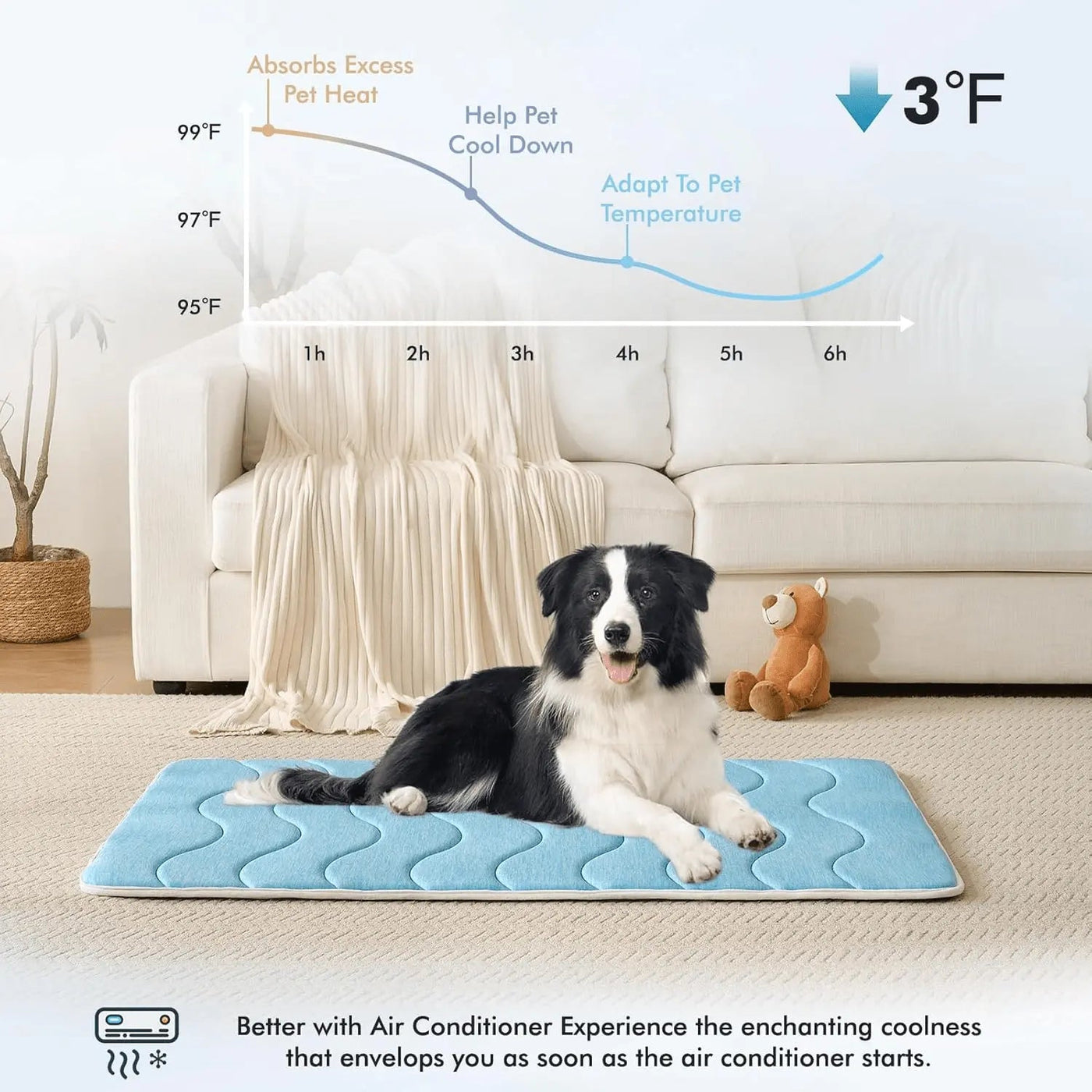 Cooling Dog Foam Pad