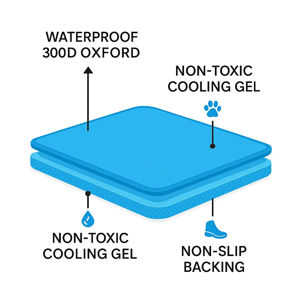 Cooling Dog Mat 60 × 44 cm