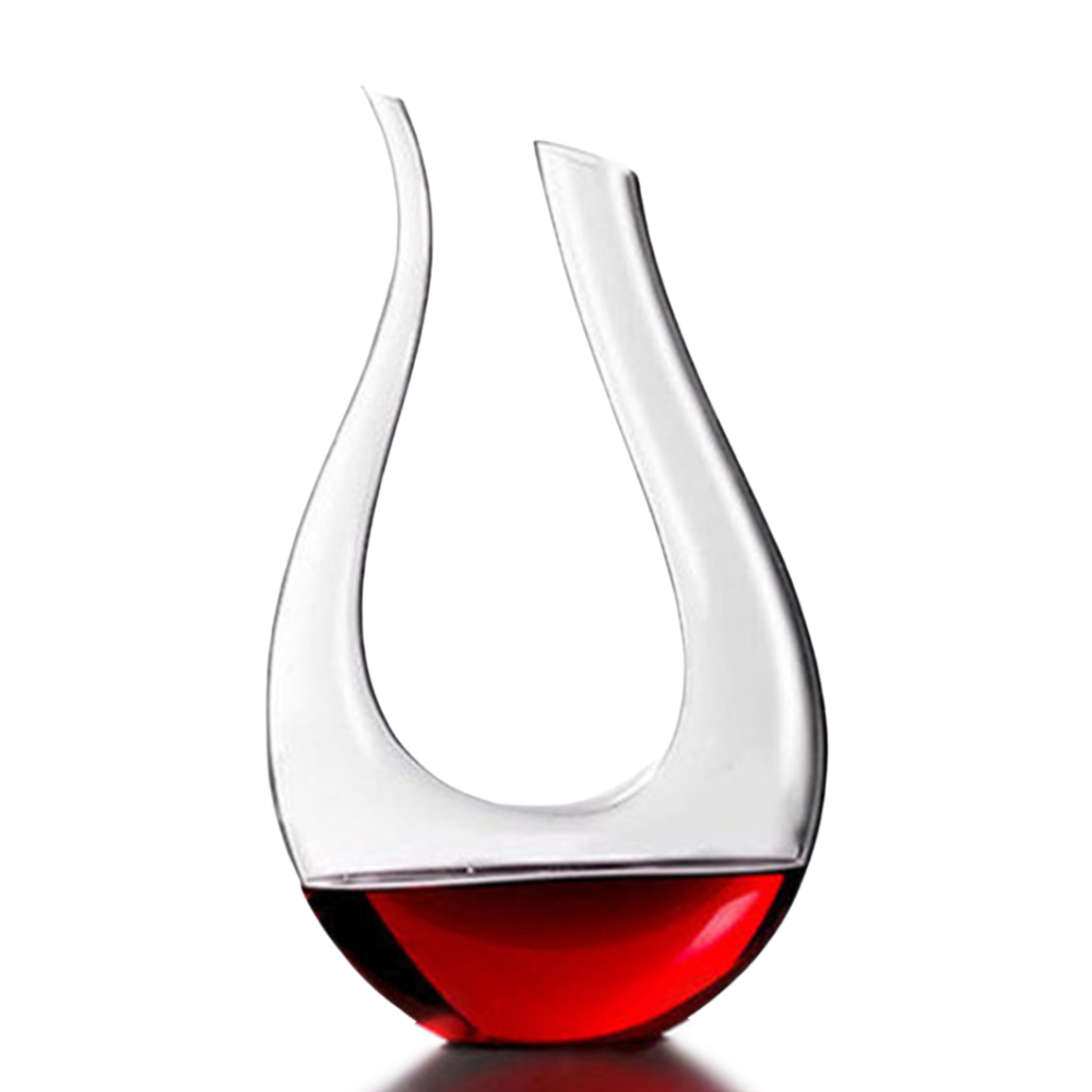 Small U-Shaped Crystal Wine Decanter