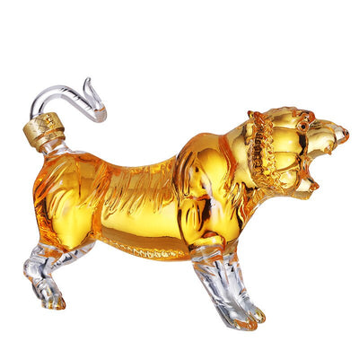 Classic Tiger Designed Wine Decanter