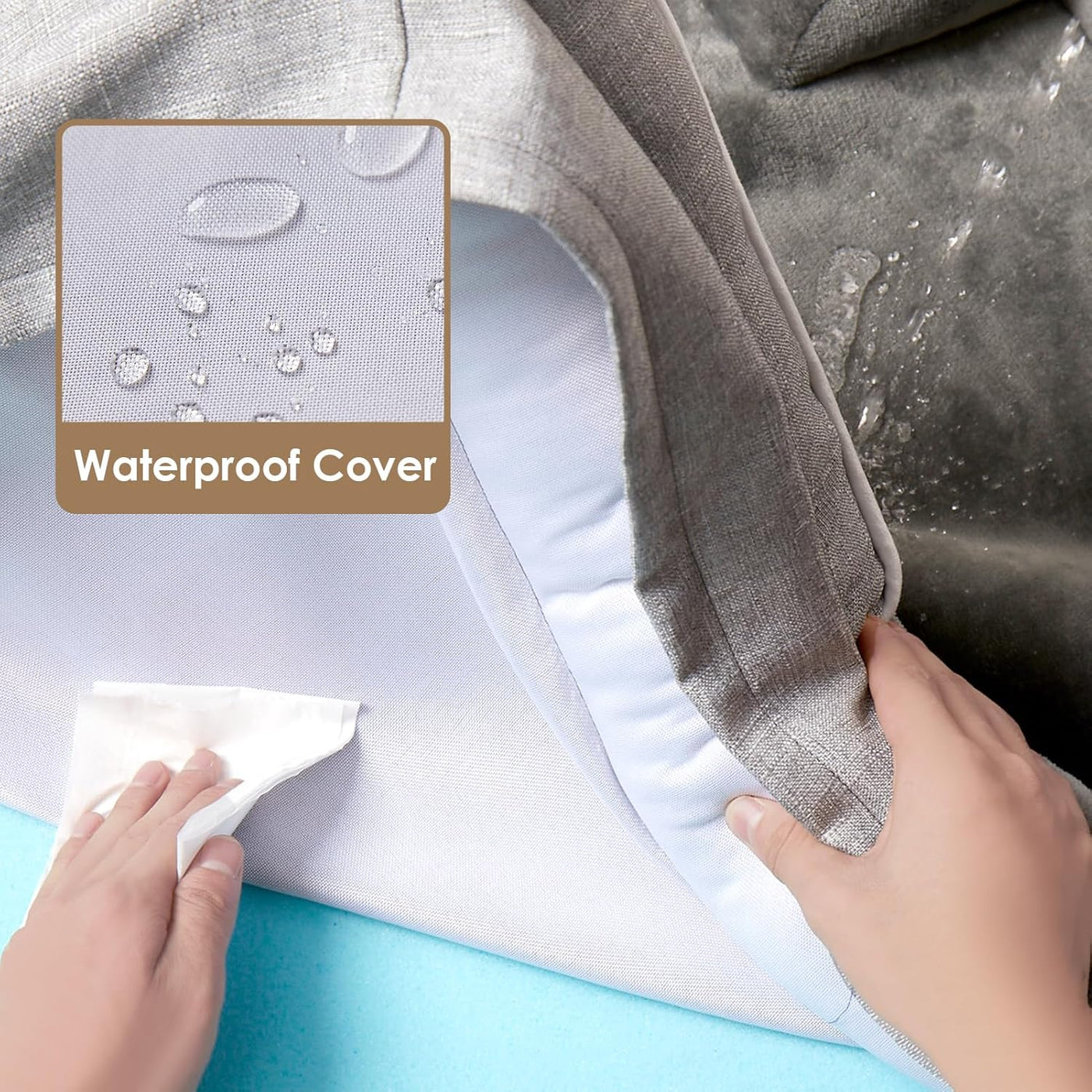 Orthopedic Memory-Foam Dog Sofa Bed for Large Dogs – Waterproof & Washable (M–XL)