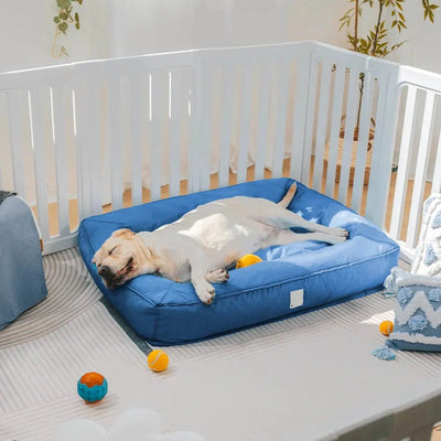 Orthopedic Waterproof Dog Bed for Large Dogs – Anti-Anxiety 360° Bolster, Washable (M–3XL)