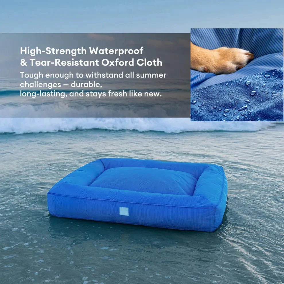 Orthopedic Waterproof Dog Bed for Large Dogs – Anti-Anxiety 360° Bolster, Washable (M–3XL)