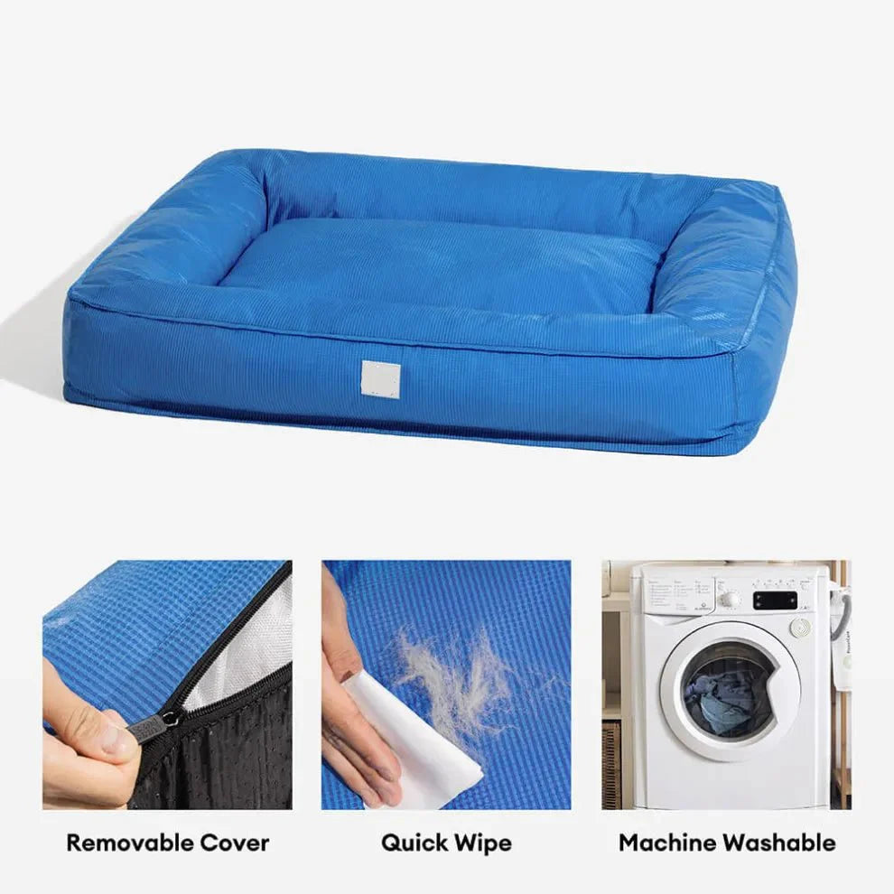 Orthopedic Waterproof Dog Bed for Large Dogs – Anti-Anxiety 360° Bolster, Washable (M–3XL)