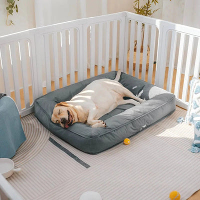 Orthopedic Waterproof Dog Bed for Large Dogs – Anti-Anxiety 360° Bolster, Washable (M–3XL)