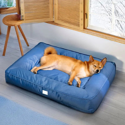 Orthopedic Waterproof Dog Bed for Large Dogs – Anti-Anxiety 360° Bolster, Washable (M–3XL)