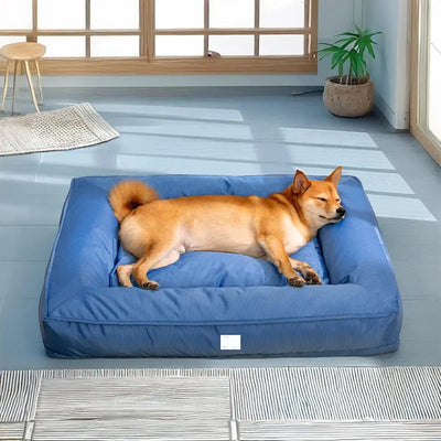 Orthopedic Waterproof Dog Bed for Large Dogs – Anti-Anxiety 360° Bolster, Washable (M–3XL)