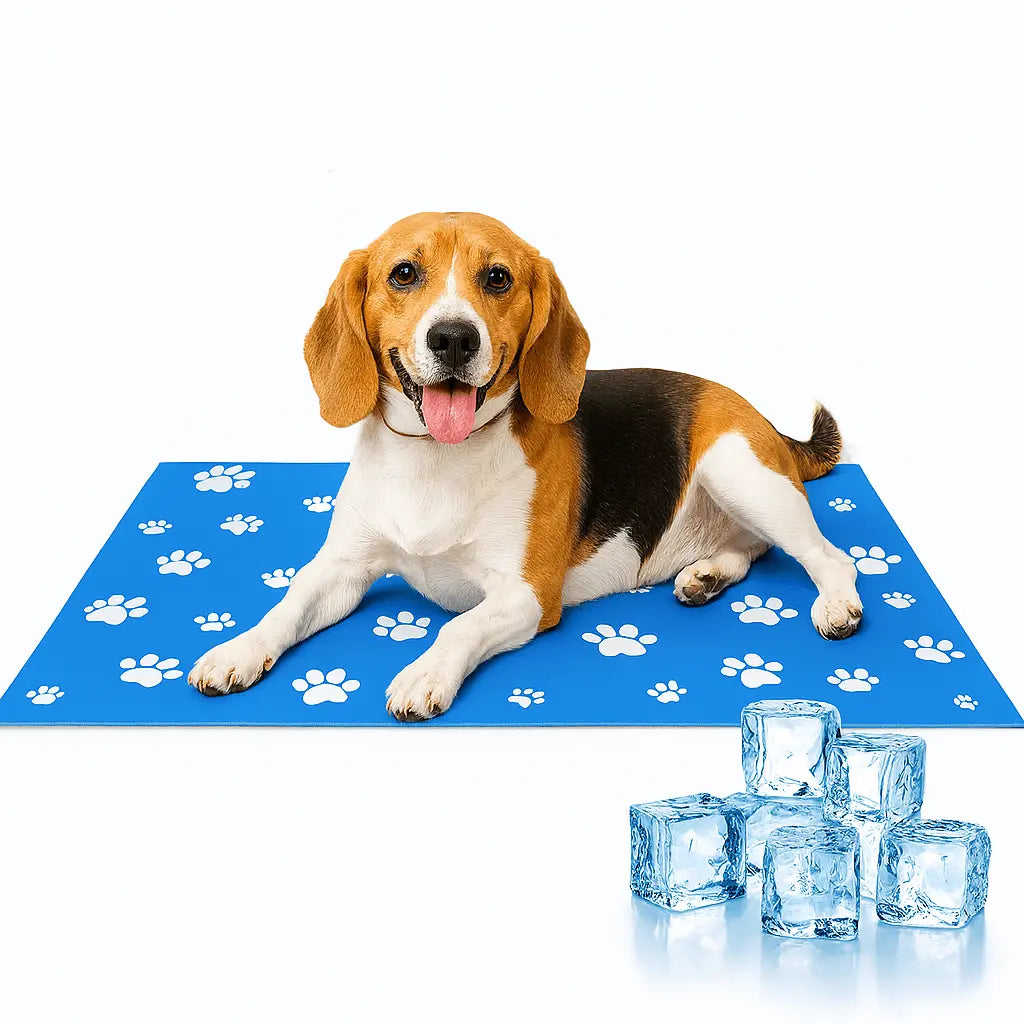 Cooling Dog Mat 90 × 50 cm – Self-Cooling Gel Pad for Dogs & Cats, Foldable Scratch-Resistant Oxford Pet Cooling Pad
