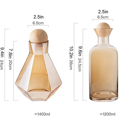 Golden Whiskey & Wine Decanter