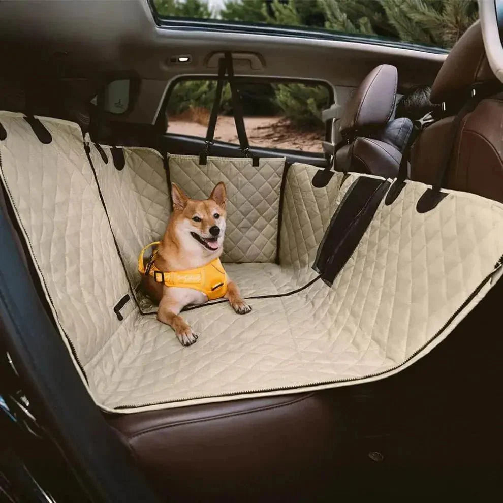 Dog Car Seat Cover & Hammock – Waterproof 6-in-1 Back Seat Protector, Washable