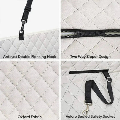 Dog Car Seat Cover & Hammock – Waterproof 6-in-1 Back Seat Protector, Washable